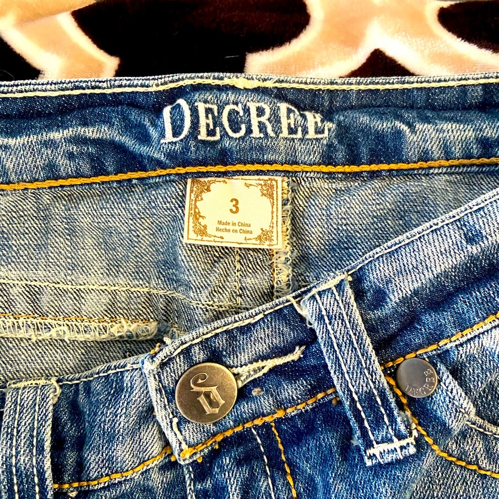Mini jean skirt